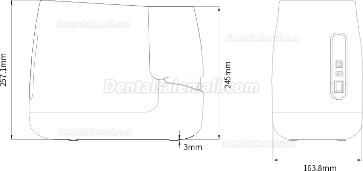 Fussen F200 Dental Phosphor Plate Scanner X Ray Imaging PSP Scanner